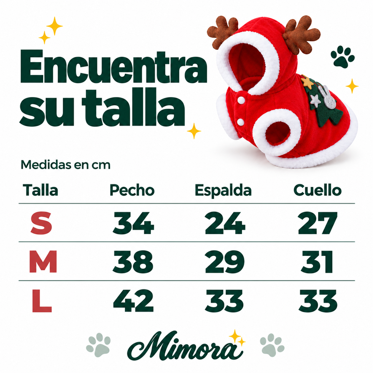 Abrigo navideño para perros