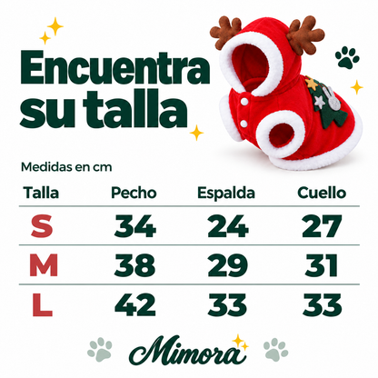 Abrigo navideño para perros