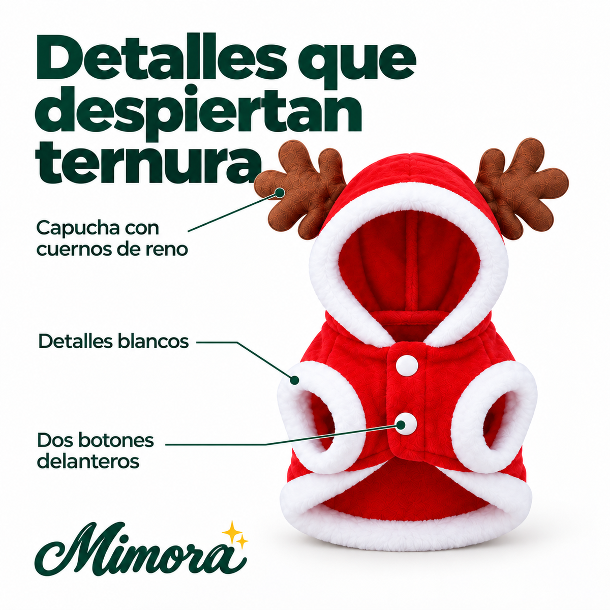 Abrigo navideño para perros